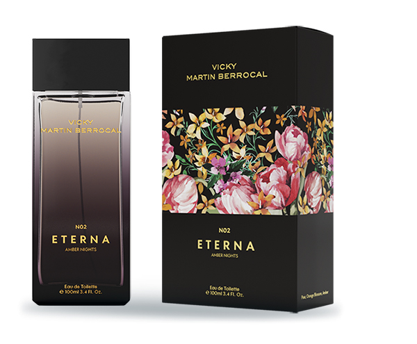 Packaging of fragrance Eterna NO2 by Vicky Martín Berrocal